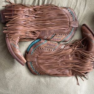 Corral fringe boots. Worn twice